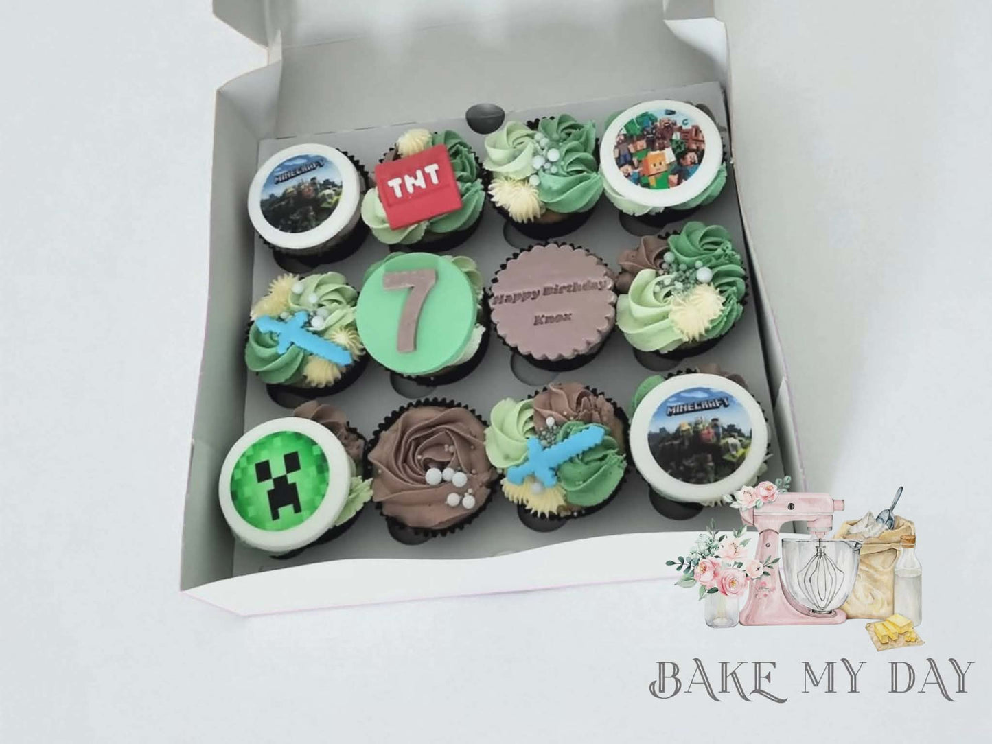 Block Party Gamer Cupcakes