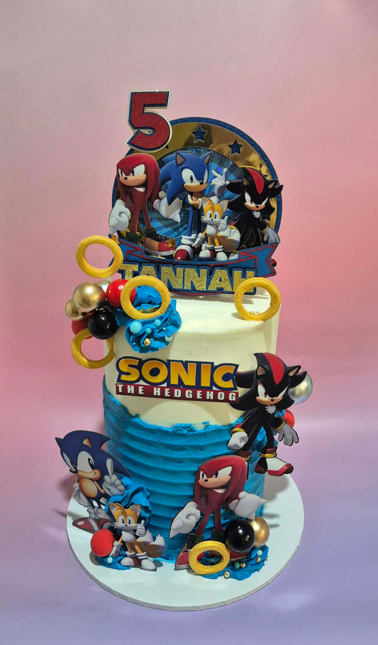 Ultimate Sonic Showdown Cake