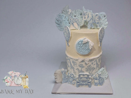 Little Explorer Toile Cake