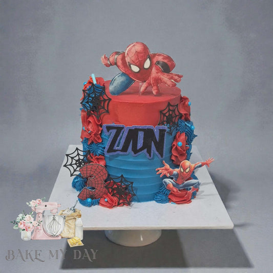 Bold and Bright Spiderman Cake